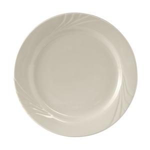 Tuxton China Inc Monterey 9in Amr White/Eggshell Ceramic Round Plate - 2dz - YEA-090 