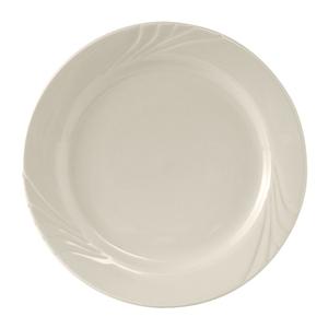 Tuxton China Inc Monterey 9-3/4in Amr White/Eggshell Ceramic Round Plate -2dz - YEA-096 
