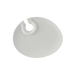 Tuxton China Inc TuxTrendz 10in x 8-1/8in Porcelain Wine and Appetizer Plate - GZP-650 