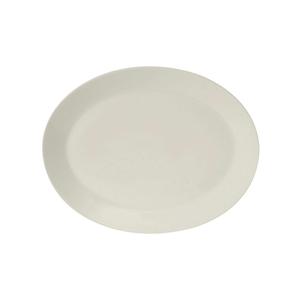 Tuxton China Inc Modena 11-1/8" x 8-5/8" Pearl White Ceramic Platter - 1 Doz - AMU-021