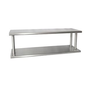 BK Resources PTS-24108-2 108"x 24" 16 Gauge Stainless Steel Double Pass-Through Shelf
