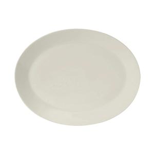 Tuxton China Inc Modena 13" x 10-1/8" Pearl White Ceramic Platter - 1 Doz - AMU-023
