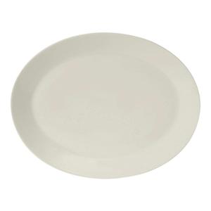 Tuxton China Inc Modena 15-3/8" x 11-7/8" Pearl White Ceramic Platter - 6 EA - AMU-025