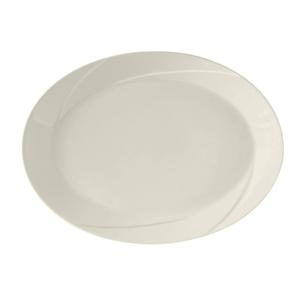 Tuxton China Inc San Marino 11-1/8in x 8-5/8in Pearl White Platter - 1dz - ASU-021 