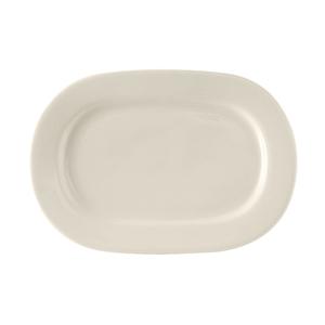Tuxton China Inc DuraTux 13-1/8in x 9-1/8in Amr White/Eggshell Daytona Platter - BEH-131D 