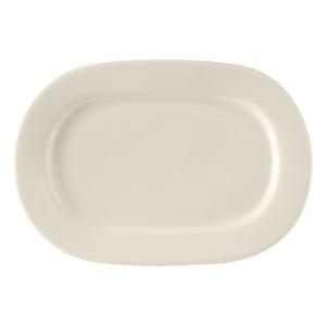 Tuxton China Inc DuraTux 15in x 10-3/4in Amr White/Eggshell Daytona Platter - BEH-150D 