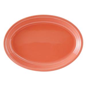 Tuxton China Inc Concentrix 15-5/8in x 11-1/8in Cinnebar Ceramic Platter - 6 EA - BNH-1552 