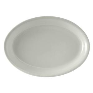 Tuxton China Inc DuraTux 15-5/8in x 11-1/8in White Ceramic Coupe Platter - 6 EA - BWH-1552 