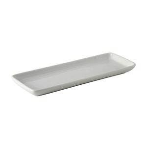 Tuxton China Inc DuraTux 13-1/2" x 5" White Ceramic Rectangular Tray - 1 Doz - BWZ-1341