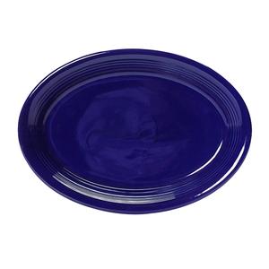Tuxton China Inc Concentrix 9-3/4in x 7in Cobalt Ceramic Coupe Platter - 2dz - CCH-0962 