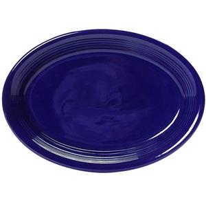 Tuxton China Inc Concentrix 11-1/2in x 8-3/4in Cobalt Ceramic Platter - 1dz - CCH-1142 