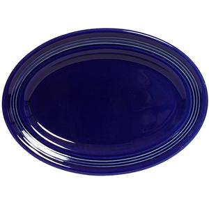 Tuxton China Inc Concentrix 11-1/2in x 8-3/8in Cobalt Ceramic Platter - 1dz - CCH-116 