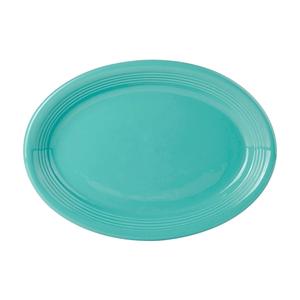 Tuxton China Inc Concentrix 11-1/2in x 9-3/4in Island Blue Platter - 6 EA - CIH-1352 
