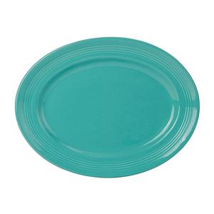 Tuxton China Inc Concentrix 13-3/4in x 10-1/2in Island Blue Platter - 6 EA - CIH-136 