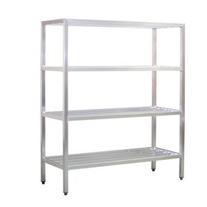 New Age Heavy Duty 48in x 24in 4-Tier Welded Aluminum Shelving Unit - 1066 