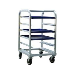 New Age 1162 26.5" x 21" Mobile Welded 6 Platter Aluminum Platter Rack