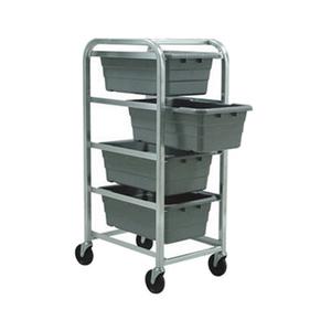 New Age 1262 Heavy Duty 25in x 15.5in Welded Aluminum Mobile 4 Lug Dolly 