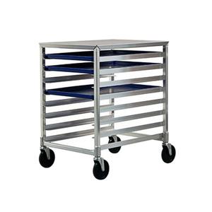 New Age 1313 26inx20.5in Welded Aluminum Mobile Undercounter 8 Bun Pan Rack 