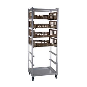 New Age 1316 32.5in x 26in Mobile Welded Aluminum Produce Crisper Rack 