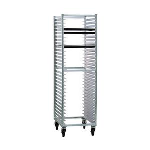 New Age 1330 26inx20.5in Welded Aluminum Mobile Full-Height 30 Bun Pan Rack 