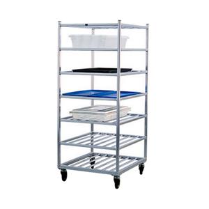 New Age 32" x 28.5" Welded Aluminum Mobile Universal 7 Shelf Cart - 1357