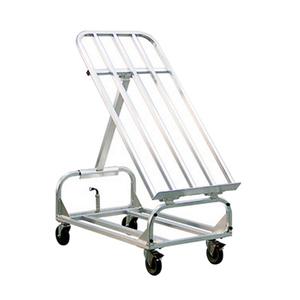 New Age 43"W x 24"D Welded Aluminum Mobile Merchandising Rack - 1407