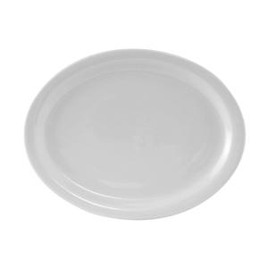 Tuxton China Inc Colorado 13-1/8in x 10-1/8in Porcelain White Platter - 1dz - CLH-132 