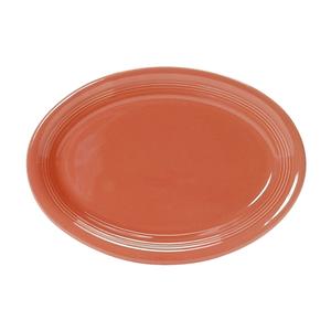 Tuxton China Inc Concentrix 11-1/2in x 9-3/4in Cinnebar Ceramic Platter - 6 EA - CNH-1352 