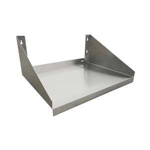 Peach Foodservice PWMS-2430 30" x 24" 18 Gauge Stainless Steel Microwave Wall Shelf