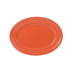 Tuxton China Inc Concentrix 11-1/2in x 8-3/8in Papaya Platter - 1dz - CPH-116 