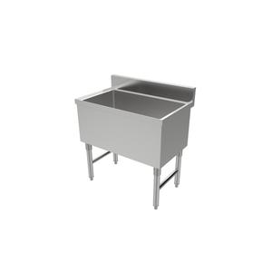 Peach Foodservice PFSIB-1824 24"x 18" x 30" 20 Gauge Stainless Steel Freestanding Ice Bin