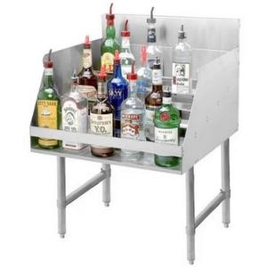 Peach Foodservice PLD-2336 36" x 22.5" 20 Gauge Stainless Steel Liquor Display Rack