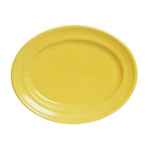 Tuxton China Inc Concentrix 13-3/4in x 10-1/2in Saffron Ceramic Platter - 6 EA - CSH-136 