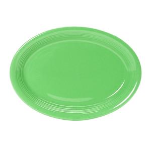 Tuxton China Inc Concentrix 9-3/4in x 7in Cilantro Ceramic Coupe Platter - 2dz - CTH-0962 