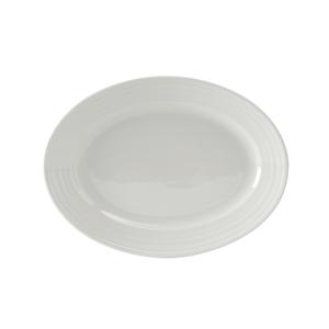 Tuxton China Inc Pacifica 9-3/8in x 12-5/8in Porcelain White Platter - 1dz - FPH-125 