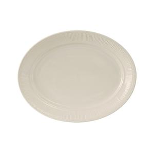 Tuxton China Inc Hampshire 12-1/8in Amr White/Eggshell Oval Platter - 1dz - HEH-121 