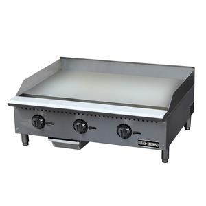 Adcraft Black Diamond 36in Countertop Thermostatic Gas Griddle - BDCTG-36T 