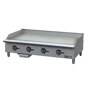 Adcraft Black Diamond 48in Countertop Thermostatic Gas Griddle - BDCTG-48T 