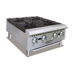 Adcraft Black Diamond 24in Countertop Natural Gas 4 Burner Hotplate - BDCTH-24 