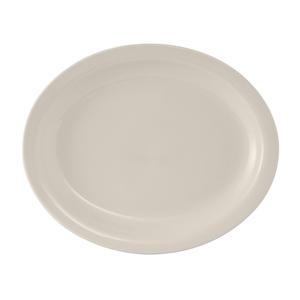Tuxton China Inc Nevada 9-1/2in Amer White/Eggshell Narrow Rim Platter - 2dz - TNR-012 