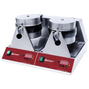 Adcraft Belgian Double 7in Waffle Maker with Individual Controls - BWM7R2S 