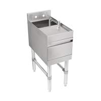 John Boos UBHS-2112-X Slim-Line 12in x 21in Stainless Steel Underbar Hand Sink 