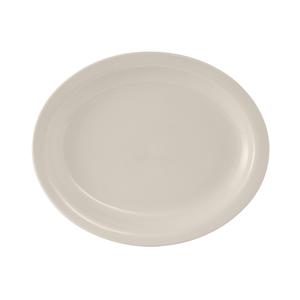 Tuxton China Inc Nevada 8-1/2in Amer White/Eggshell Narrow Rim Platter - 3dz - TNR-041 