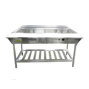 Adcraft EST-240 57.25" 4-Compartment Thermostatic Steam Table - 240v