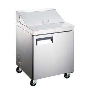 Adcraft GRSL-1D Grista 27.5" One-Section 8 Pan Sandwich Prep Table