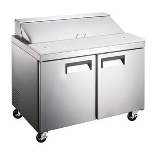Adcraft GRSL-2D Grista 47in Two-Door 12 Pan Refrigerated Sandwich Prep Table 