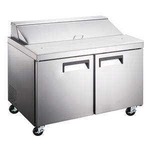Adcraft GRSL-2D/60 Grista 60" Two-Door 16 Pan Refrigerated Sandwich Prep Table