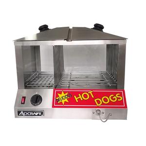 Adcraft HDS-1300W/100 18" Countertop Hot Dog & Bun Steamer w/ Humidity Control