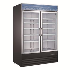 Adcraft USRFS-2D/54 U-Star 53.25" 45 cu.ft. Glass Door Two-Section Merchandiser