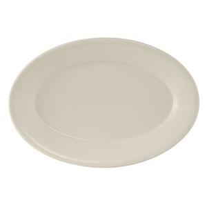 Tuxton China Inc Reno 10-1/2in Amer White/Eggshell Ceramic Platter - 2dz - TRE-012 